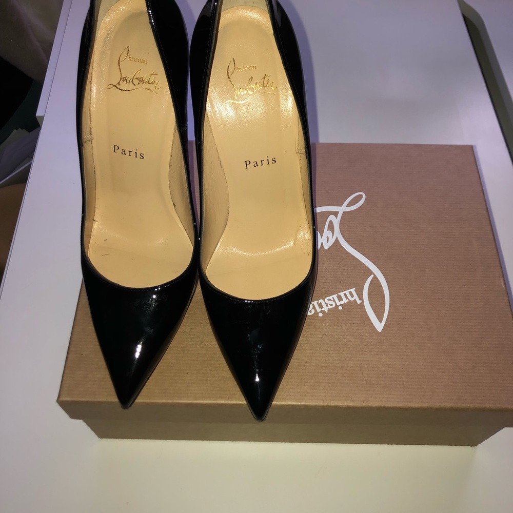 Christian Louboutin Black Patent Leather Heels - Picture 5 of 5